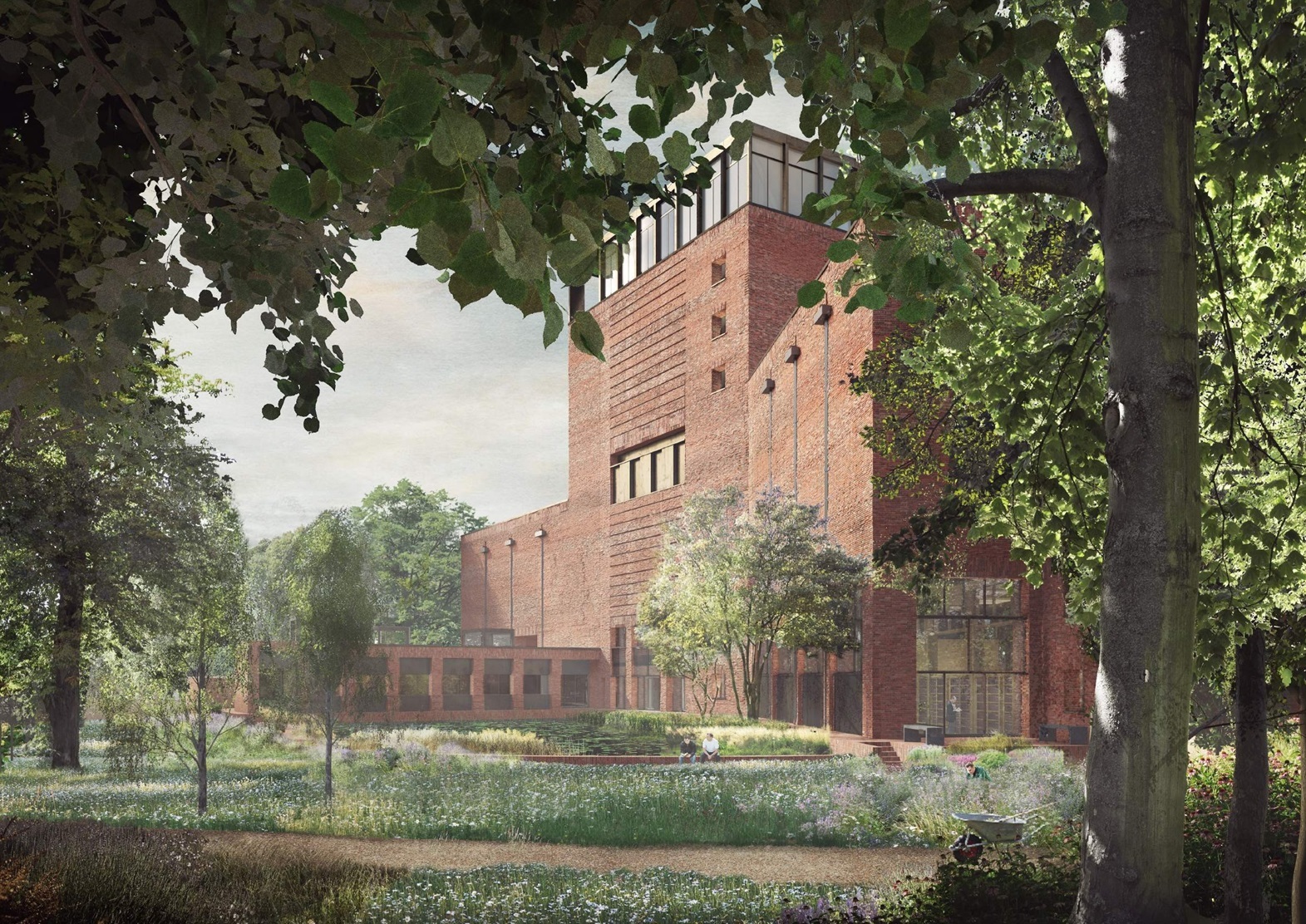 Lambeth Palace Library viewed from the garden